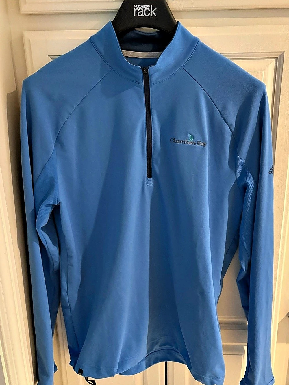 adidas Climacool 1/4-Zip Chambers Bay Pullover Blue Medium Like New